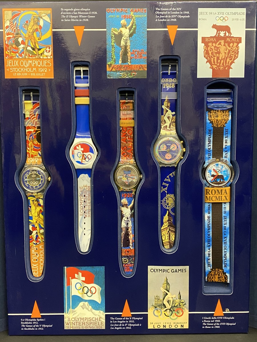 Swatch Historical Olympic Games Collection - a presentation case, centennial Atlanta 1996 set in - Image 5 of 7