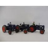 Three early Crescent Fordson tractors.