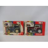 Two boxed Britains 9501 and 9527 includes a Massey Ferguson tractor and a Ford 5610 tractor, poor