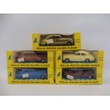 Five Budgie Rolls-Royce die-cast cars, boxes and models in excellent condition.