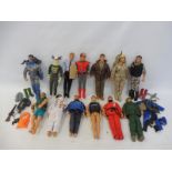 A collection of Action Man figures and accessories, mixed ages.