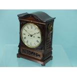 A William IV rosewood Bracket Clock, J. Harding, London, with eight-day twin fusee movement striking