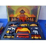 A boxed Corgi Jean Richard Circus Set, no. 48, together with a collection of die cast Corgi