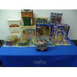 A collection of Chicken Run, Wallace and Gromit and Futurama Toys and Playsets (a lot)