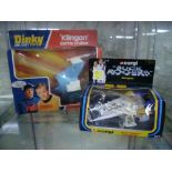 A Corgi Buck Rogers Starfighter, no. 647, in original packaging, plastic damaged, together with a