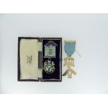 Masonic Interest; A Past Master silver gilt Jewel, Godstone Lodge no. 7159, dated 1971, together
