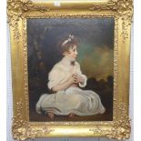 19th century English School, after Sir Joshua Reynolds, The Age of Innocence, oil on canvas,