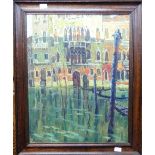 Scurtesso (?) (20th century), Venetian canal scene, oil on canvas, signed, 27½in x 21¾in (70cm x