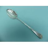 A George III silver Old English Pattern Serving Spoon, by William Eley & William Fearn, hallmarked