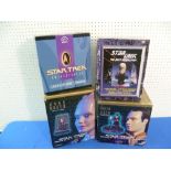 Star Trek; Two Playmates Limited Latinum Edition 6in cold cast resin Figures, one of the Borg Queen,