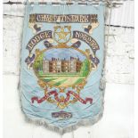 Masonic Interest; A Masonic Lodge Consecration Banner, Charlton Park Lodge No. 5253, 1931, the brass