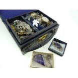 A small quantity of silver Jewellery, including bracelets, brooches set various stones, rings