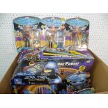 Star Trek; A boxed Playmates The Next Generation Bridge Playset, stock no. 6103, together with a