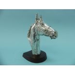 A contemporary filled silver Model of a Horse's Head, by Camelot Silverware Ltd, hallmarked
