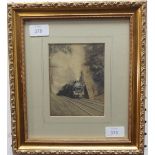 Murray Secretan (1888-1945), South mouth of Brentwood tunnel - "Great Eastern Railway", watercolour,
