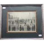 •After Laurence Stephen Lowry R.A. (1887-1976), "The Football Match", signed and numbered 769/850 in
