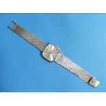 A Girard-Perregaux 18ct white gold gentleman's Wristwatch, with Swiss 17-jewels movement, the