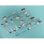 A set of six Edwardian silver Coffee Spoons, hallmarked Sheffield 1909, together with