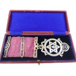 Masonic Interest; A Victorian silver Harper style Masonic Holy Royal Arch Chapter Jewel,