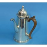 A George V silver Chocolate Pot, by Carrington & Co., hallmarked London, 1911, in the Queen Anne