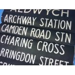 Bus and Coaching Interest; A London Transport Bus Destination Roller Blind, for route Aldwych to