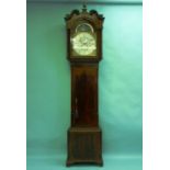 A 19th century mahogany 'True Moon Phase' 8-day calendar Longcase Clock, Robert Lawson Leigh, with