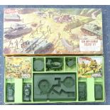 Airfix Gun Emplacement Assult Set, boxed, containing gun emplacement, four armoured vehicles and