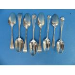A collection of sixteen George III silver 'Picture-back' Teaspoons, various makers including