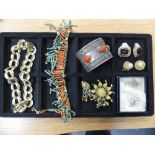 A quantity of Costume Jewellery, including an Egyptian style classical necklace, other necklaces,