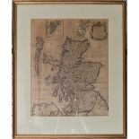 Scotland: Hole (William), Scotia Regnum, an early 17thC engraved topgraphical Map of Scotland, hand
