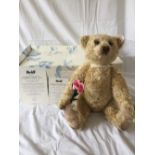 Steiff; 'The Queen Elizabeth II 90th Birthday Prestige Bear', 690105, Old Gold, 50cm, with