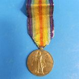 A pair of W.W.1 medals, awarded to 14979 Pte. S. M. Collings. Devon. R., comprising a 1914-15 Star
