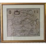 Spain: After Blaeu (family), UTRUSQUE CASTILAE nova descriptio, a mid 17thC map of Castille, Spain,