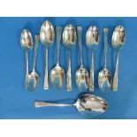 A set of six Edwardian silver Coffee Spoons, by Walker & Hall, halmarked Sheffield, 1902/1909, the