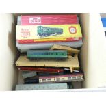 Hornby Dublo 2250 Electric Motor Coach, B.R. green, boxed, and 4082 Suburban Coach Brake/2nd, green,