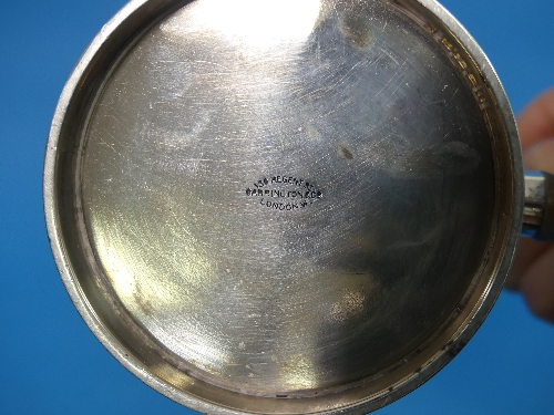 A George V silver Chocolate Pot, by Carrington & Co., hallmarked London, 1911, in the Queen Anne - Image 2 of 3