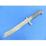 A German W.W.2 period military RAD Dagger, the 9¾in (24.75cm) blade signed Boker Solingen and