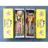 Two Pelham Standard Puppets, Dutch Boy and Dutch Girl, both boxed. puppets and boxes in good