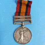 A Queen's South Africa medal, with two clasps, Cape Colony and Orange Free State, awarded to 3433