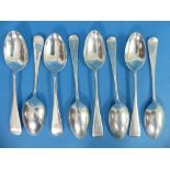 A set of five George V silver Dessert Spoons, by Charles & Richard Comyns, hallmarked London,