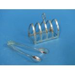 A small George V silver five bar Toast Rack, by Adie Brothers Ltd, hallmarked Birmingham, 1931,