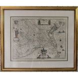 Italy: Blaeu (Joh. and Cornelius), TERRITORIO PADOVANO, a mid 17thC engraved Map of Venice and