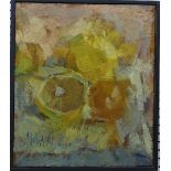 •Cyril Mann (British, 1911-1980), Still Life - oranges and lemons, oil on canvas, signed and