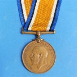 A pair of W.W.1 medals, awarded to Frederick H. Secker, comprising a British War medal and