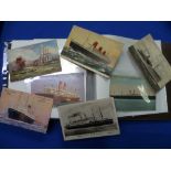 Stamps; U.S.A. Collection of twenty-eight early to mid 20thC postcards and pictures of American