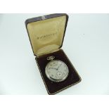 An American silver-cased Waterbury open-face Pocket Watch, with corresponding presentation case.