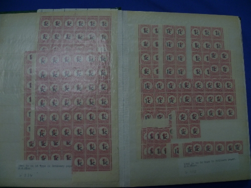 Stamps; Bechuanaland, 1961 decimal surcharges duplicated used and mint stock in green stockbook, - Image 2 of 2