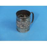 An early 20thC silver Christening Mug, by Henry Williamson Ltd, hallmarked Birmingham, date letter