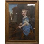 After Sir Peter Lely (1618-1680), Portrait of Princess Mary, three quarter length, when Mary of