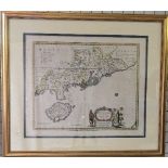 China: Blaeu (Johannes), QUANTUNG, IMPERII SINARUM PROVINCIA DUODECIMA, a mid 17thC engraved map of